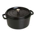 7 Qt. Cast Iron Round Dutch Oven in Black J36800