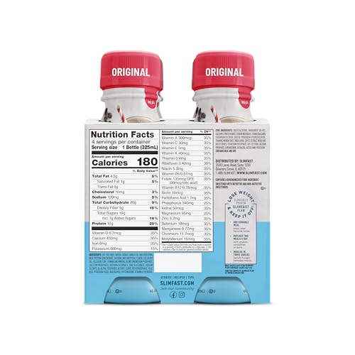 Creamy Milk Chocolate Meal Replacement Shake, 11 Fl. Oz, 4 Count (Pack of 3) A44922
