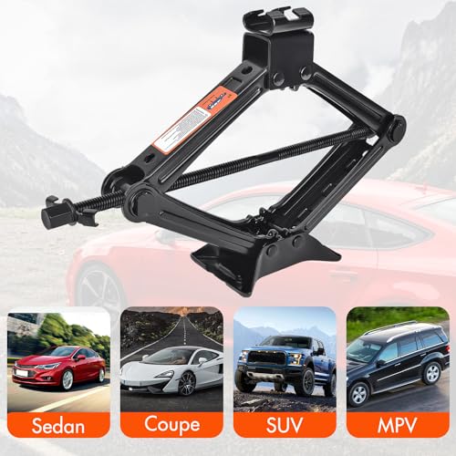 2 Ton Scissor Car Jack Kit with Lug Wrench M613831