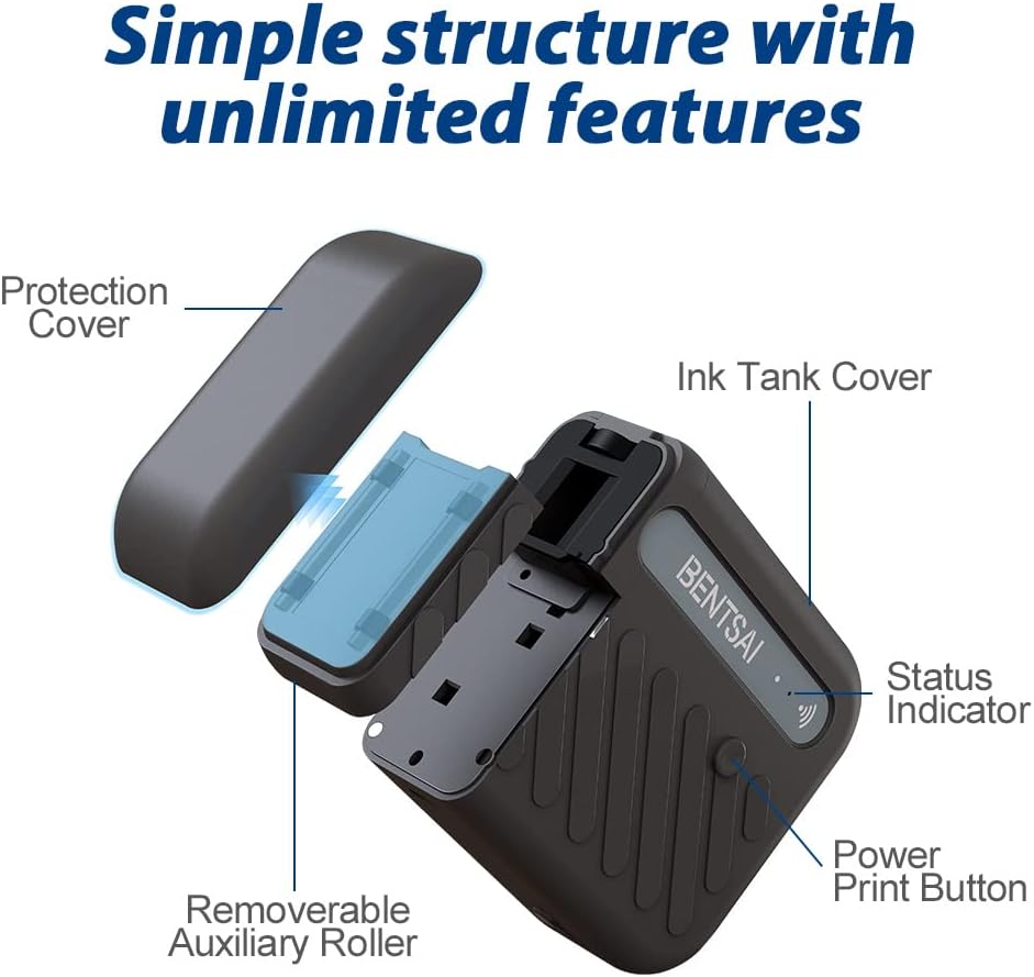 Mini Handheld WiFi Printer with iOS/Android APP G543223