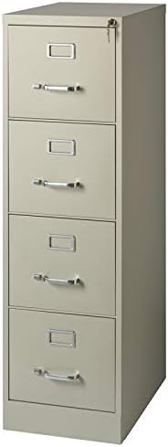 22 Deep 4 Drawer Letter File Cabinet in Putty V686