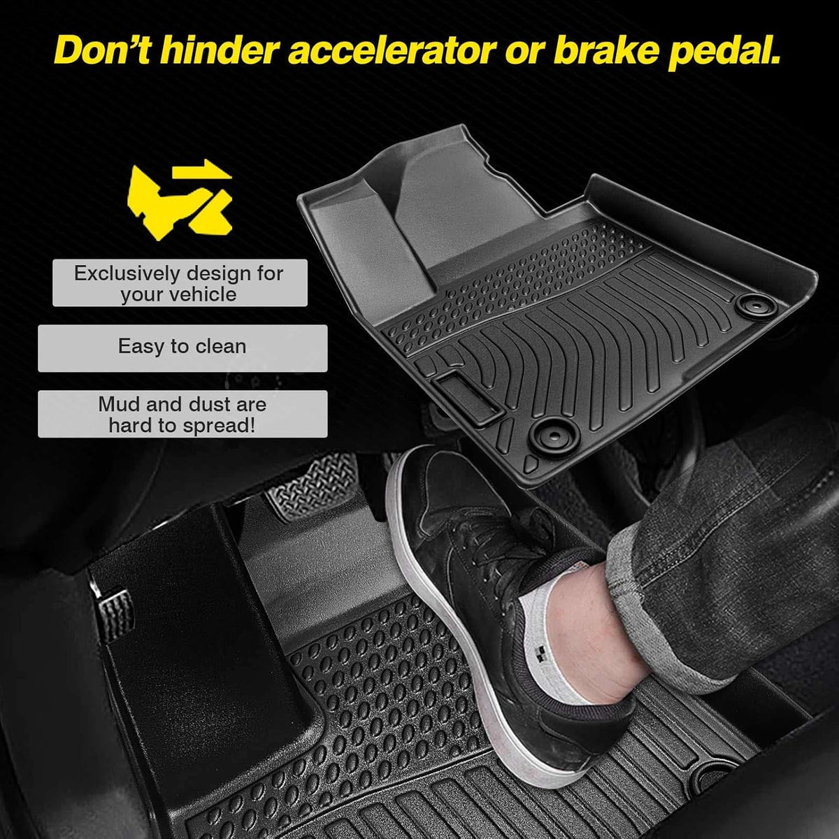 All Weather Floor Liners 1st and 2nd Row Mat Liner Set B908737