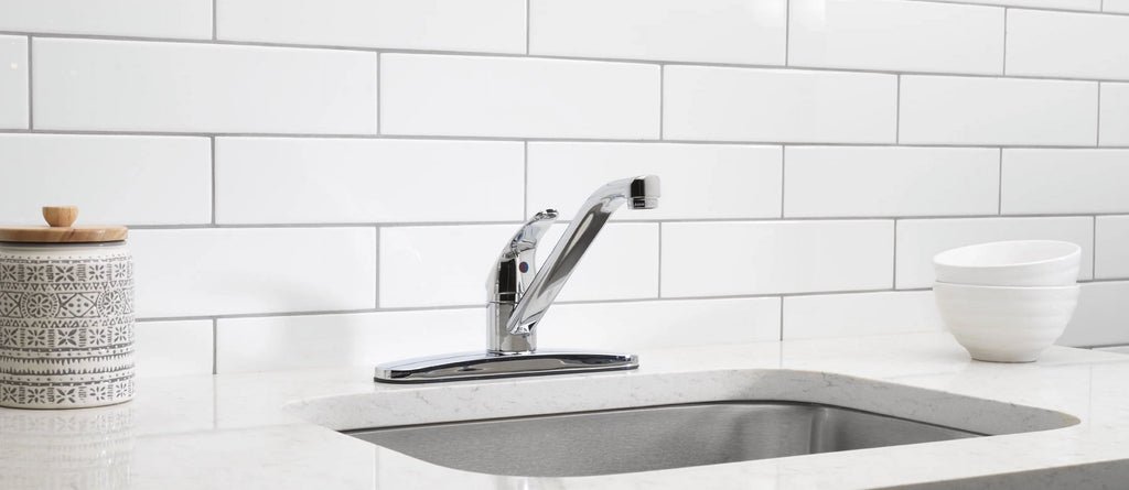 8" Widespread Single Handle Kitchen Faucet Chrome Q2812