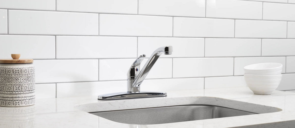 8" Widespread Single Handle Kitchen Faucet Chrome Q2812