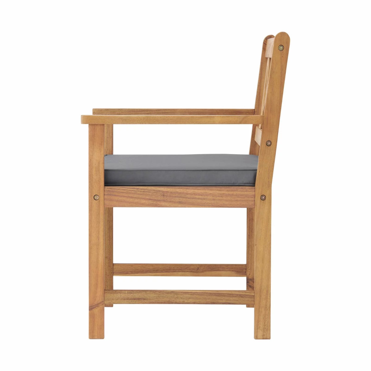Acacia Wood Dining Chair with Cushions Set of 2 H1075