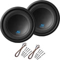 12" 1200 Watt Dual 2 Ohm Subwoofers with Sub Install Kit Package Q126