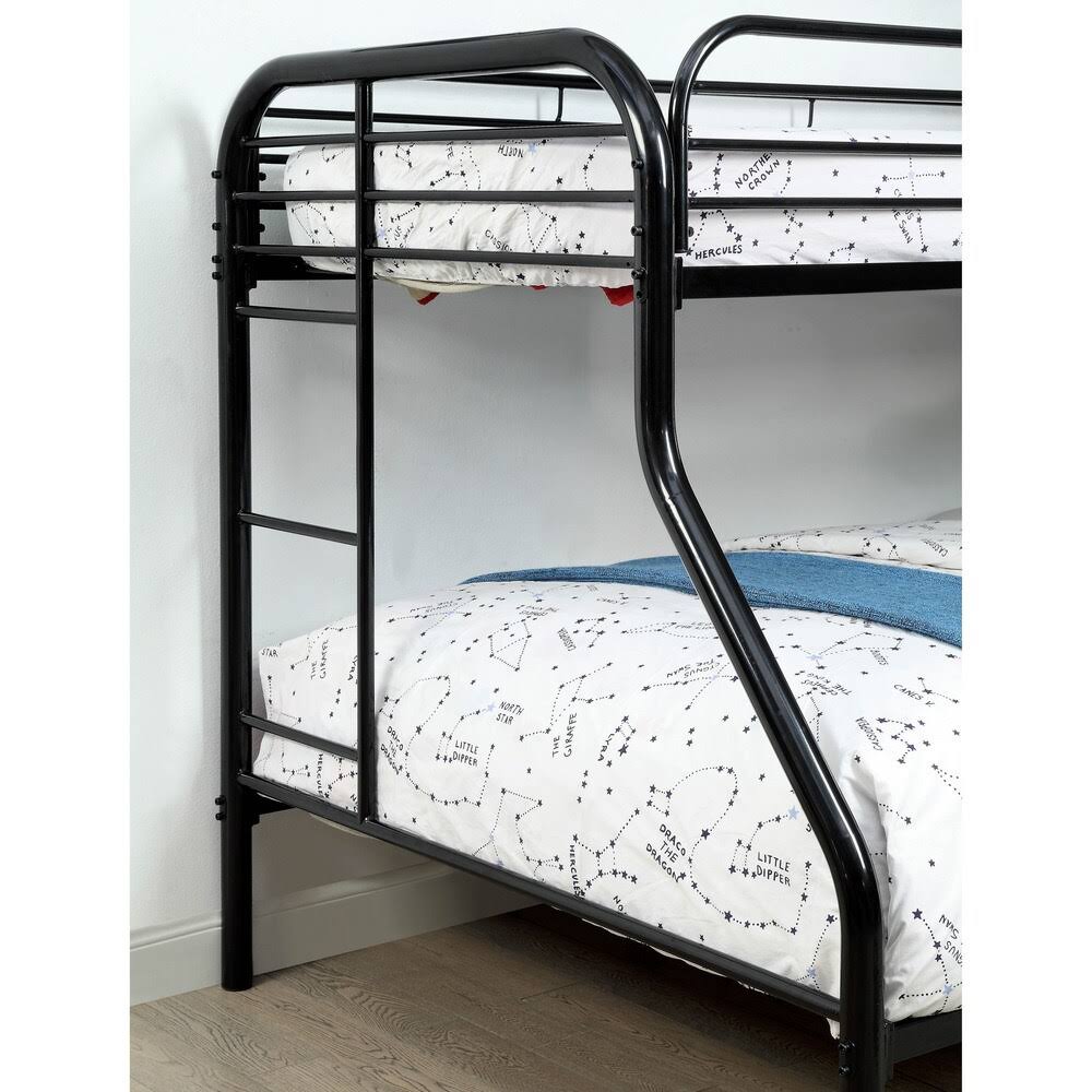 Black Twin/Full Metal Bunk Bed F54661