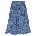 Blue Cotton/Synthetic Cut-End Blend Mop Head, 16oz, 12/Carton P8942