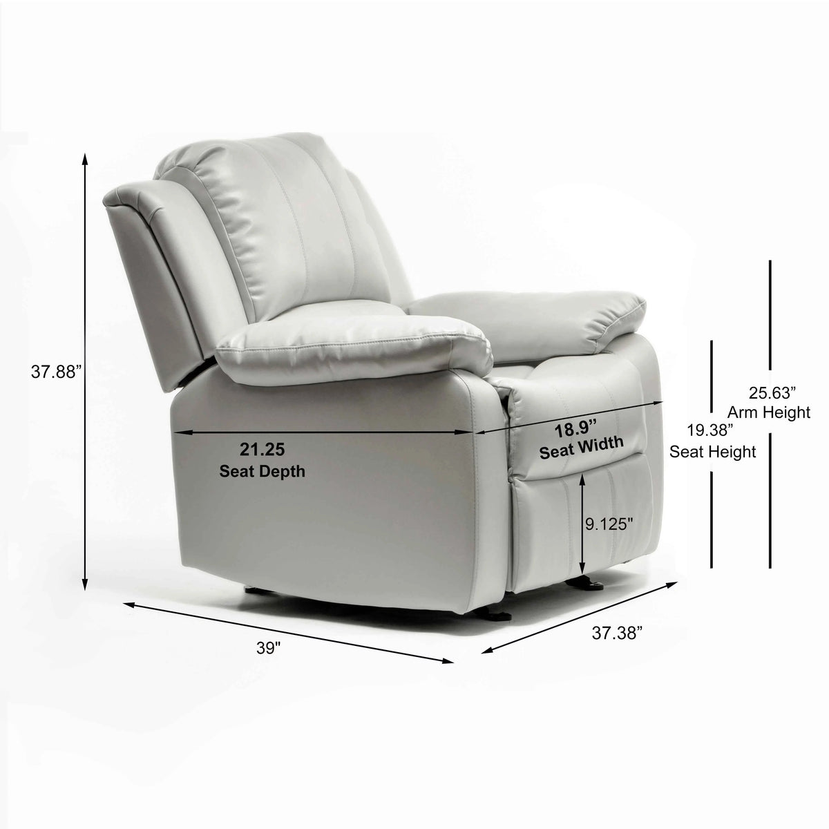 Genuine Leather Power Recliner Sofa N699861