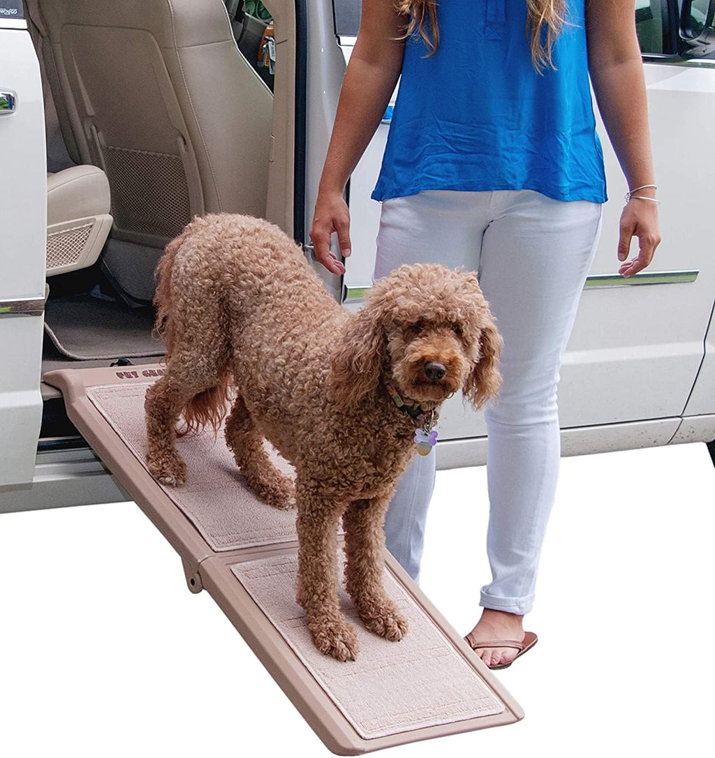 Pet Gear supertraX Ramps for Dogs and Cats, Portable/Easy-Fold, 42-71 Inches Long, Supports 150-200lbs B434