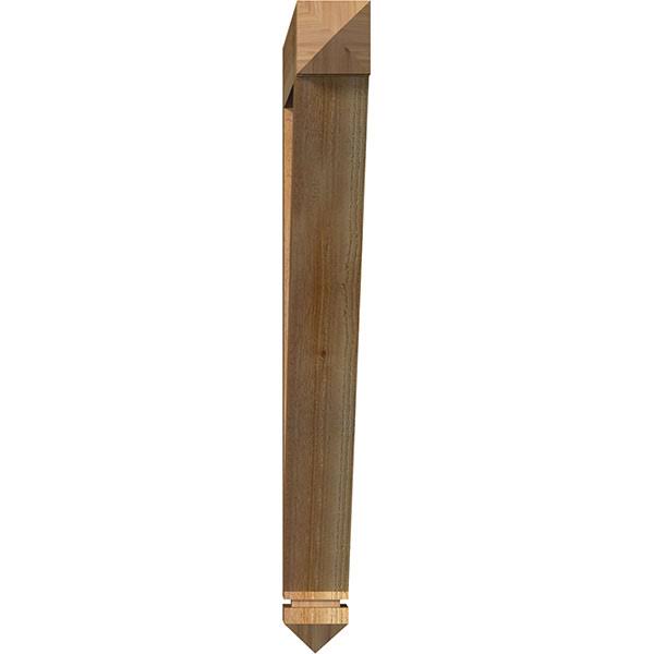 4x22W x 38x22D x 38x22H Traditional Arts & Crafts Rough Sawn Bracket, Western Red Cedar B141842