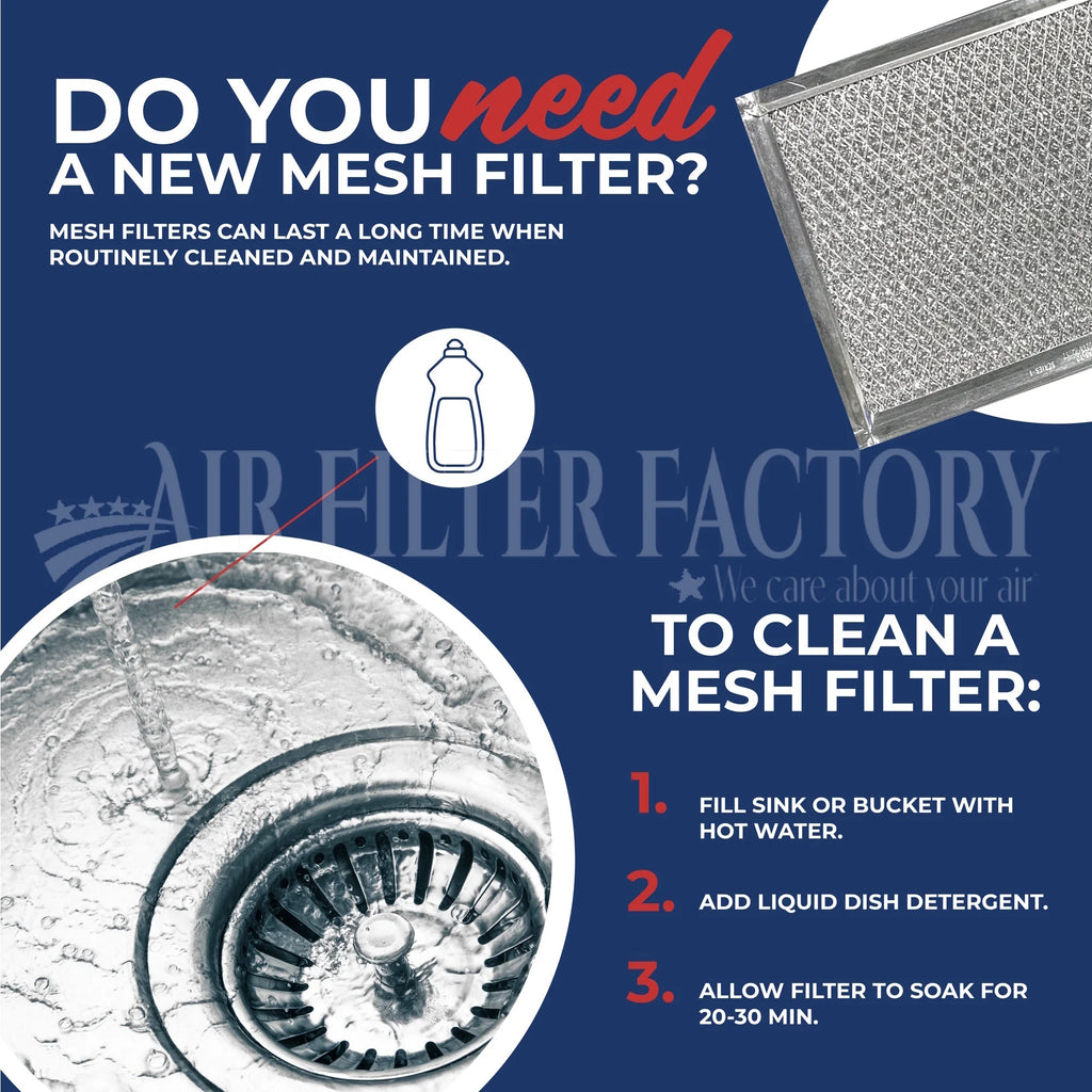 2-Pack Aluminum Range Hood Grease Filters O1519