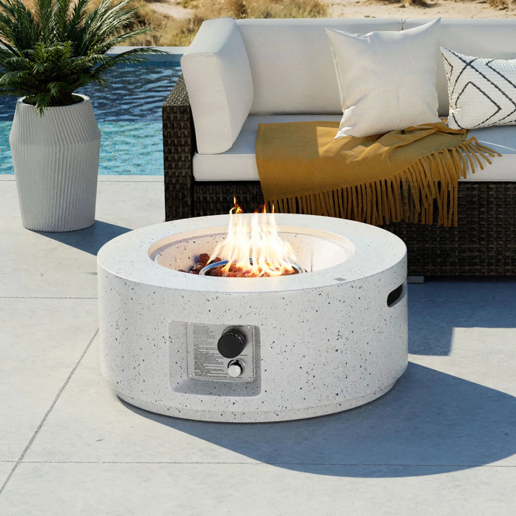 28-inch Round Propane Fire Pit Table B1971