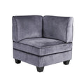 Gray Velvet 8Pc Modular Sectional Sofa R59741