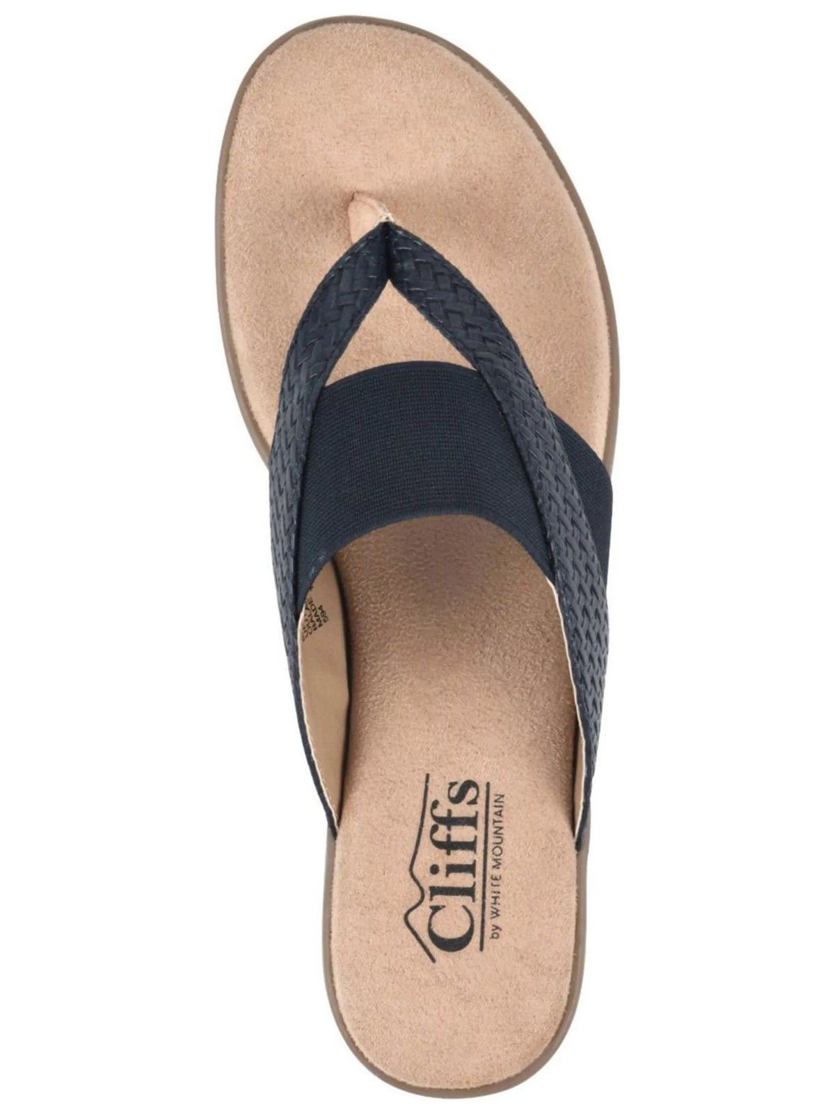 Navy Woven Slip On Thong Sandals G266027