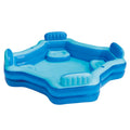 Blue Inflatable Family Swimming Pool 4 Seats Square V6998