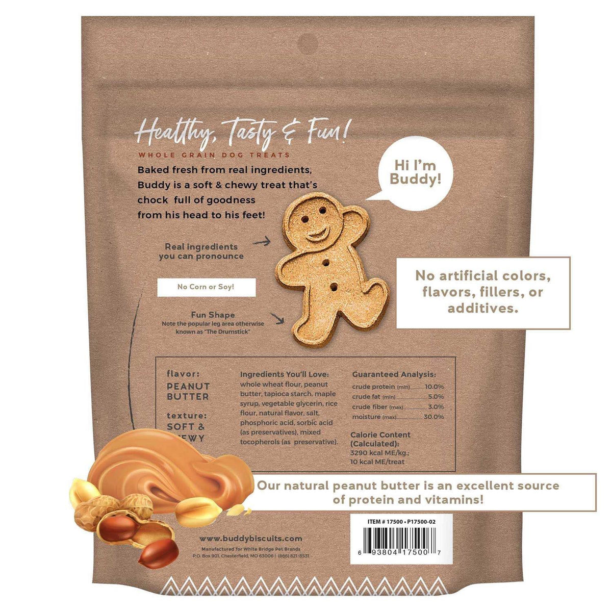 Peanut Butter Soft and Chewy Dog Treats P547661