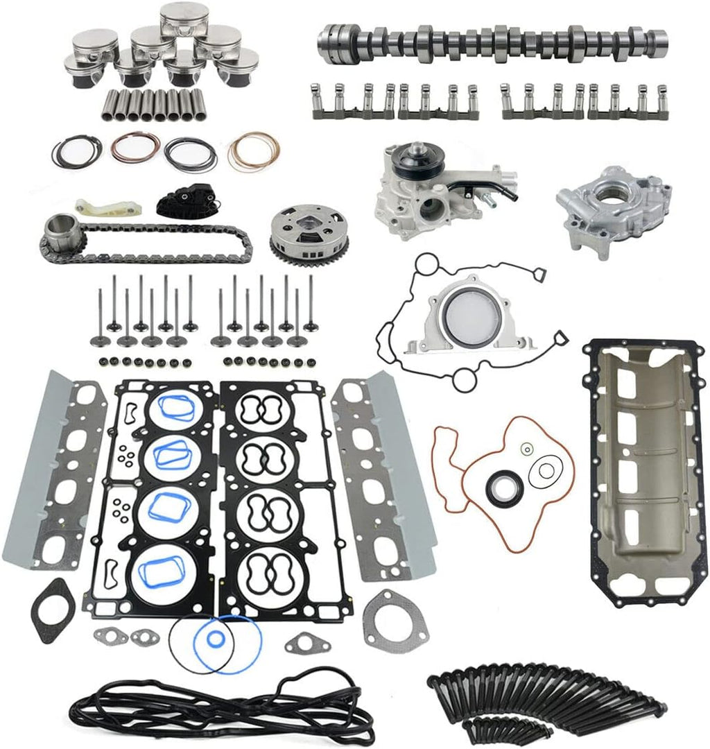 VVT Lifters Camshaft Kit Head Gasket Water Oil Pump Set for 2009-2015 Dodge Ram 1500 5.7L V8 HEMI U767441