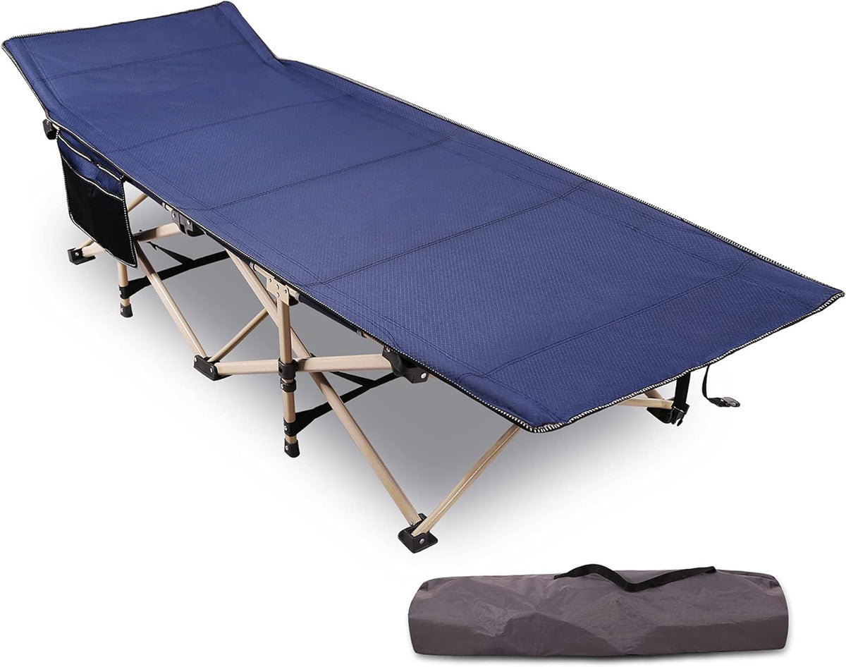 Blue Folding Camping Cot A3911