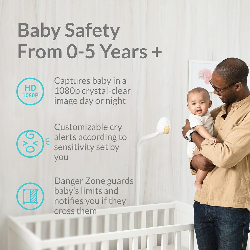 Smart Baby Monitor with HD Night Vision Camera and Two-Way Audio R272