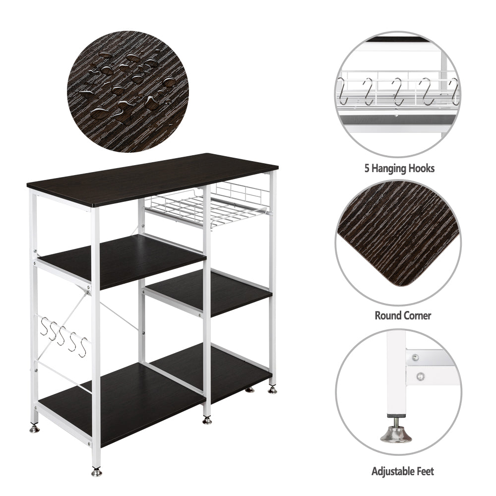 3-Tier Metal Kitchen Baker’s Rack with Hook M525160