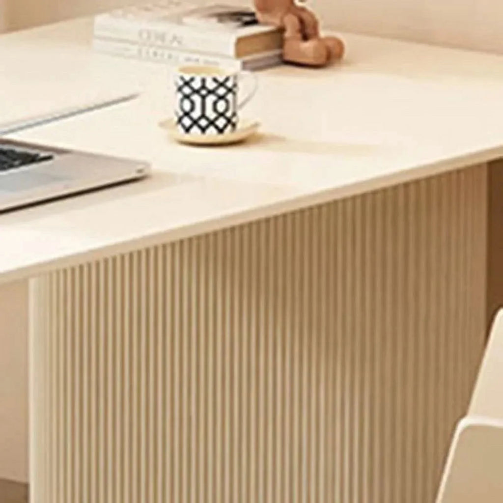 White Standing Computer Desk T351299
