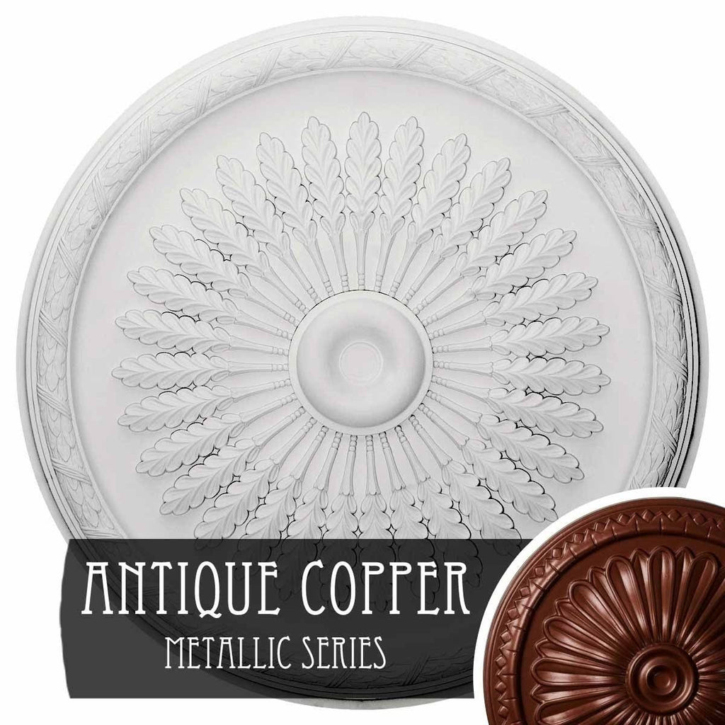 Juniper Ceiling Medallion Hand-Painted Brushed Mahogany B839887