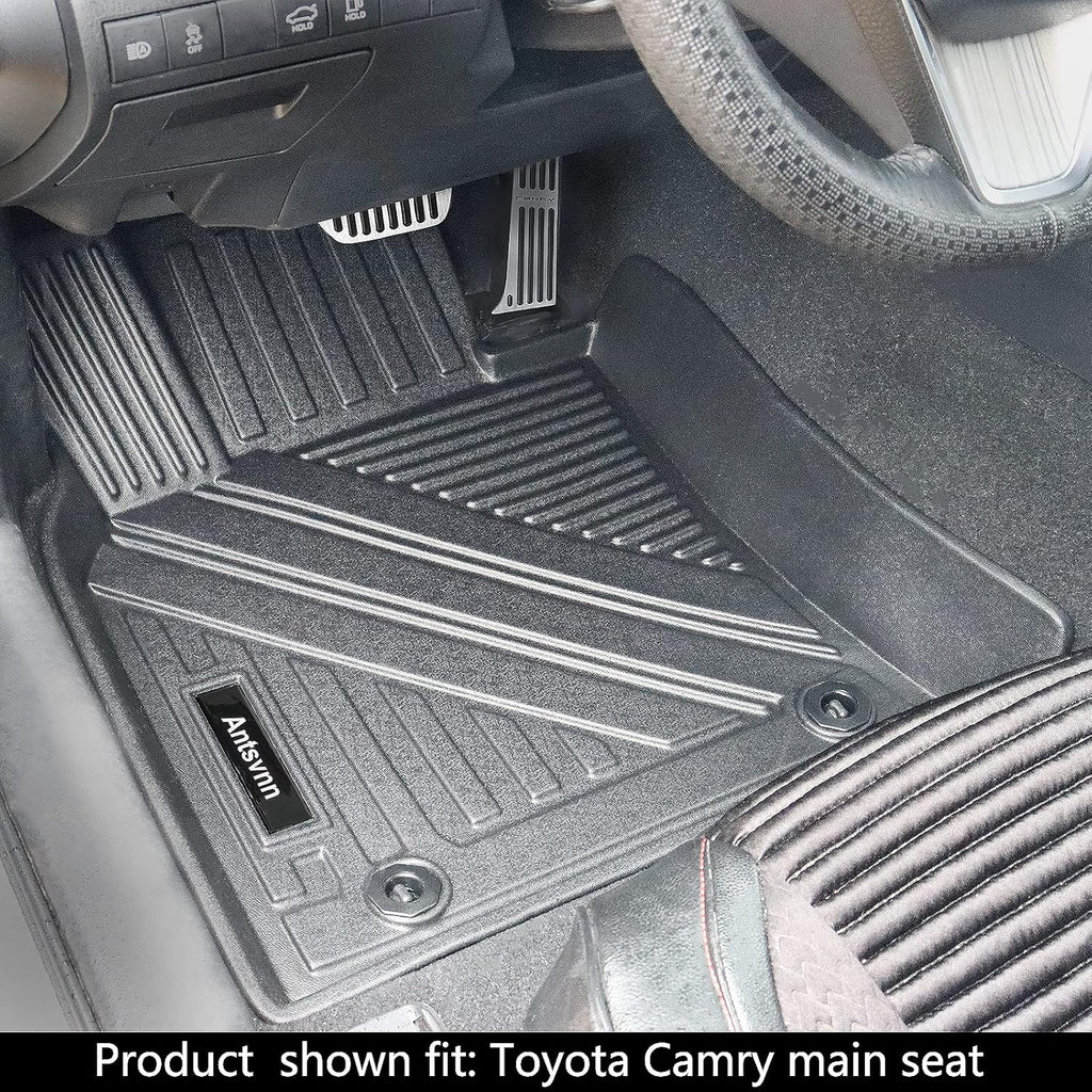 Black Rubber Floor Mats and Cargo Liner for Toyota Camry A3965