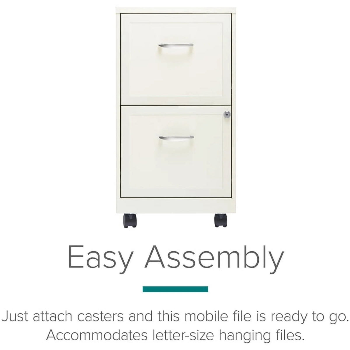 2 Drawer Steel Mobile File Cabinet P610144