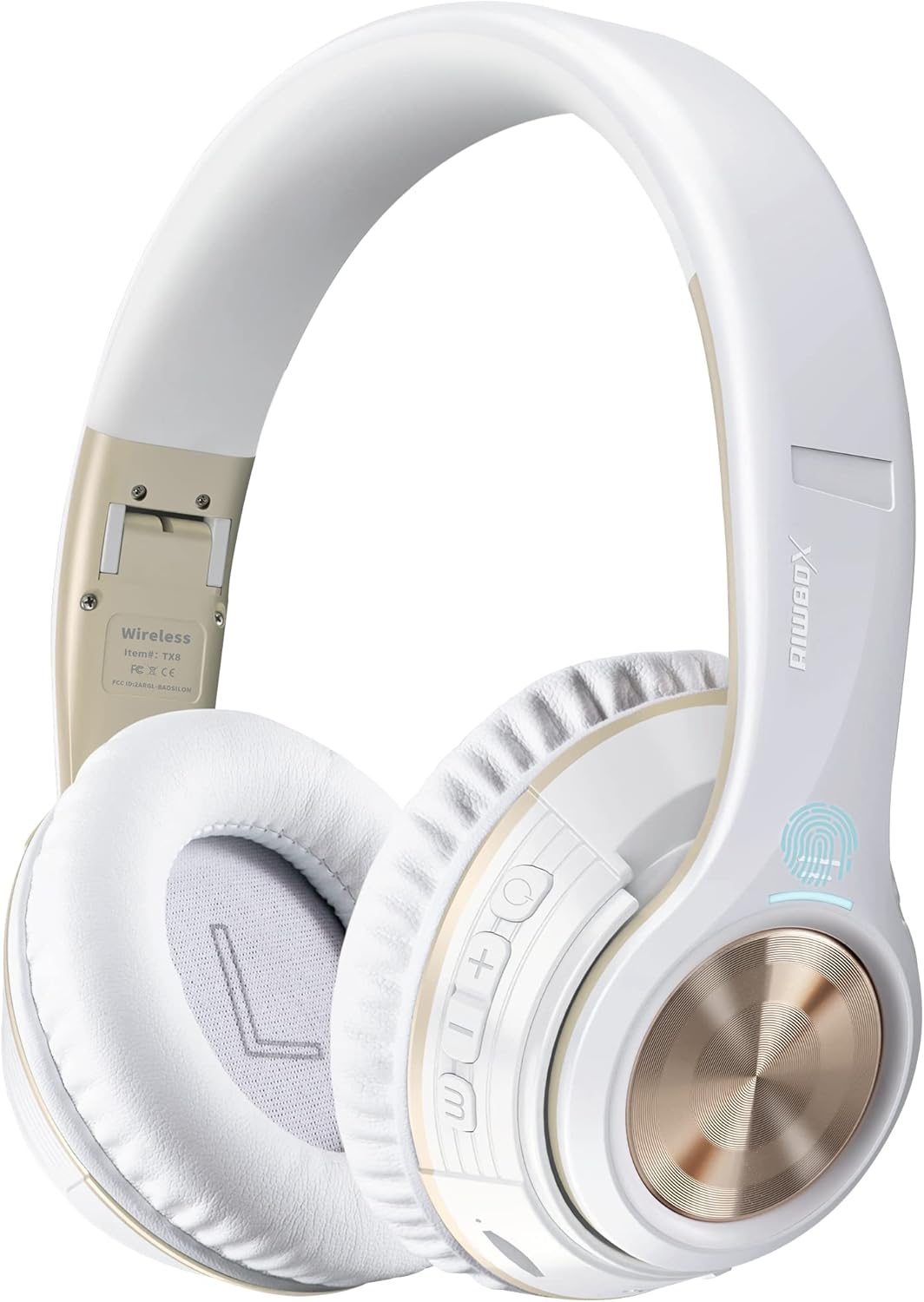 White Over Ear Bluetooth Headphones with Mic, Pack of 2 Y52066
