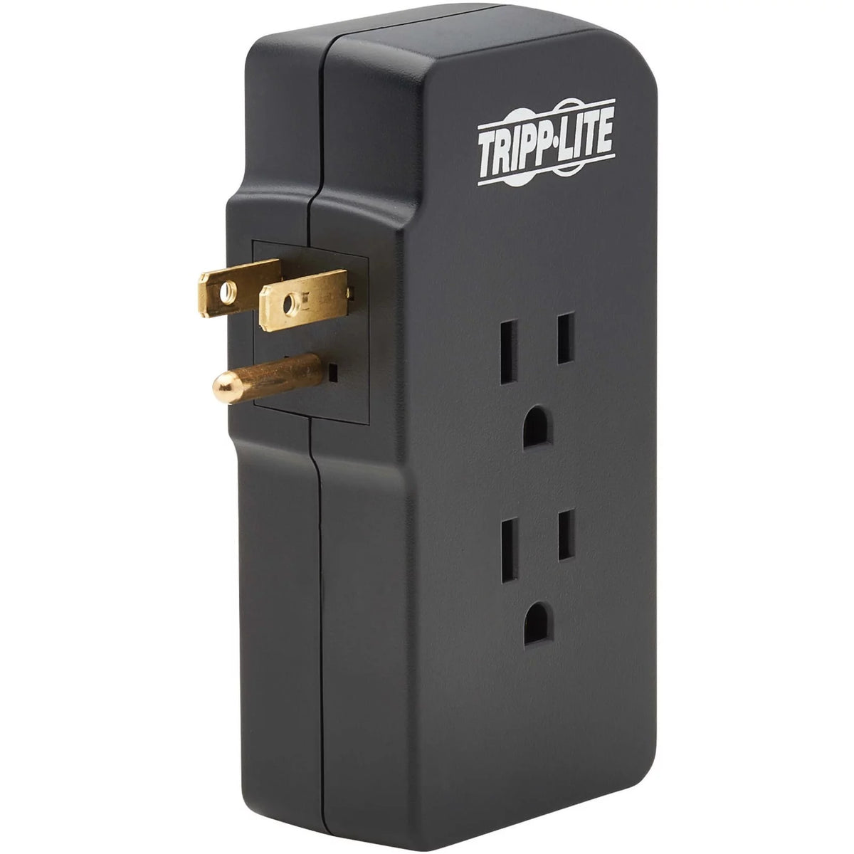 3-Outlet Surge Protector 2 USB Charging Ports Black P8136