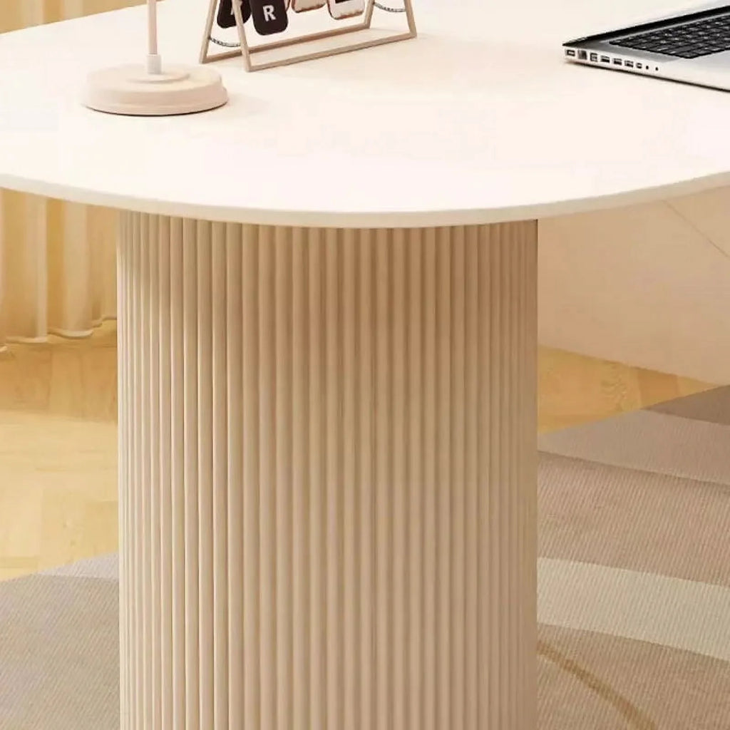 White Standing Computer Desk T351299
