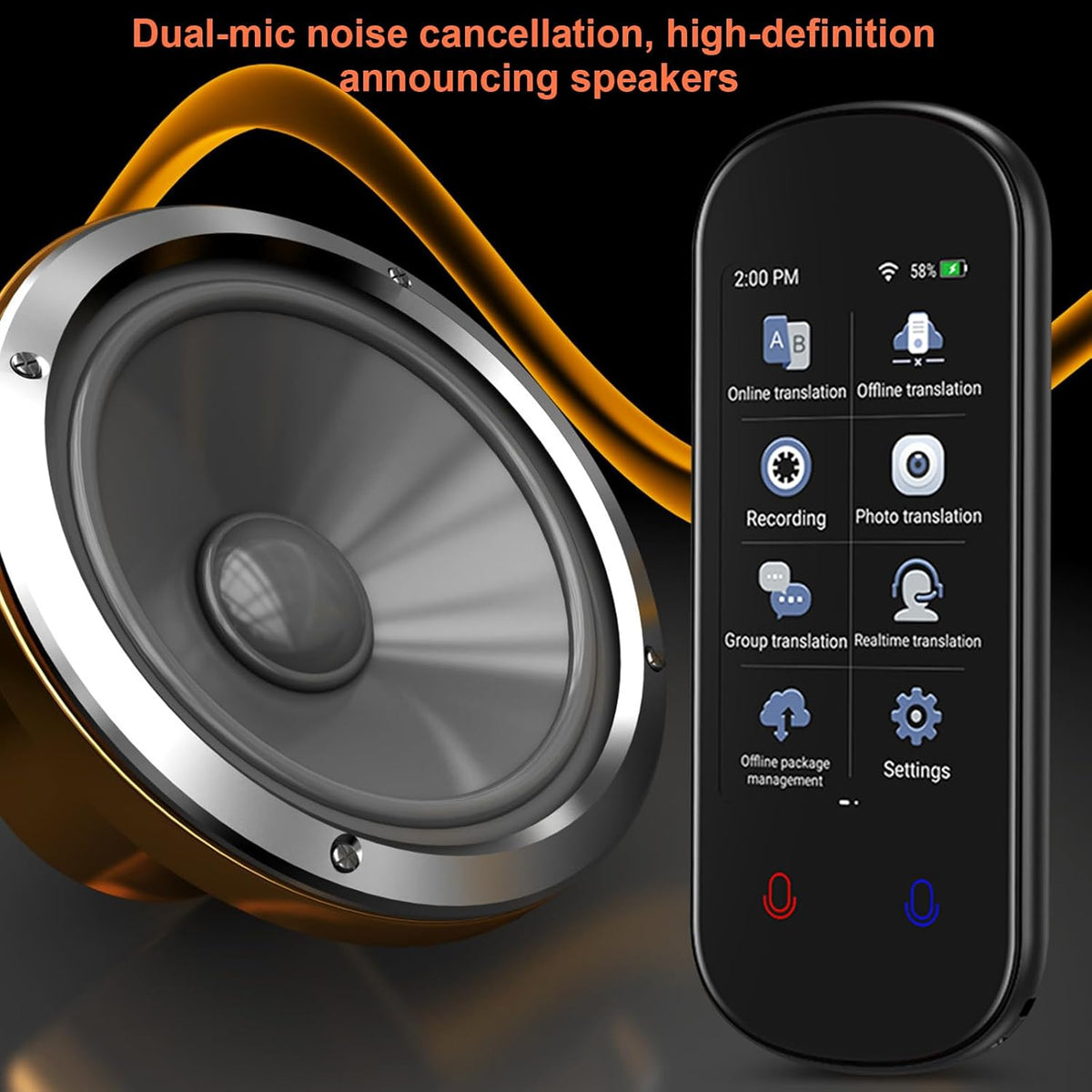 138 Languages Instant Translator Device V83991