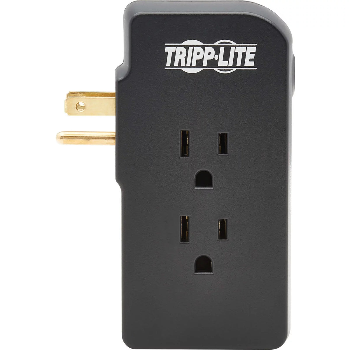 3-Outlet Surge Protector 2 USB Charging Ports Black P8136