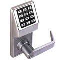 Satin Chrome Electronic Push Button Lock O8246