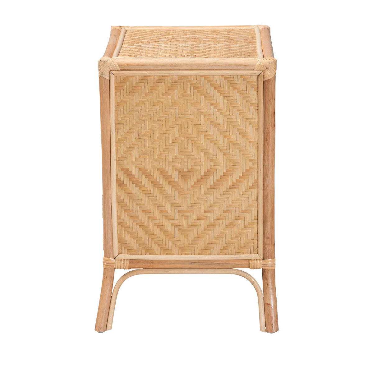 Natural Brown Rattan Nightstand C4021