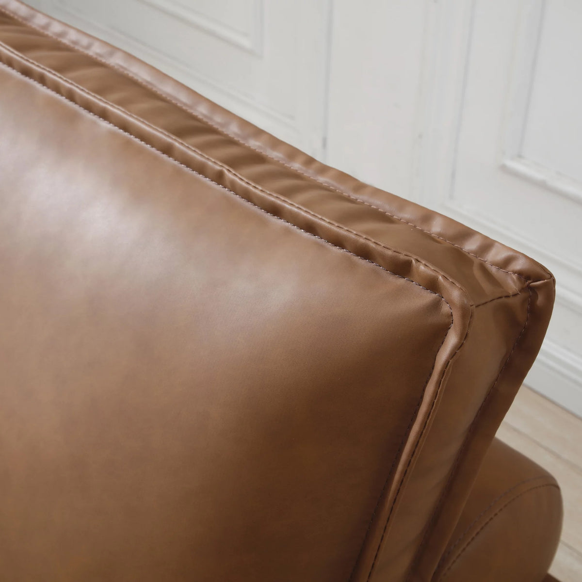 Faux Leather Ottoman Sofa Bed F702499
