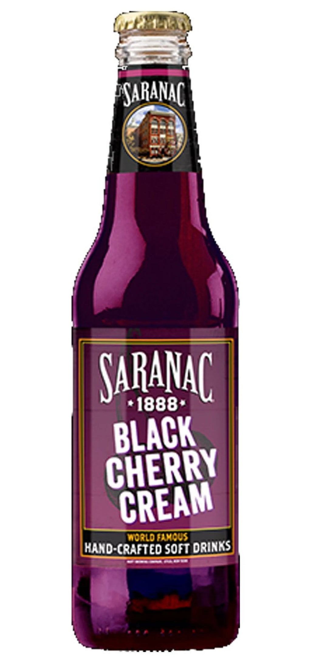 Black Cherry Cream Soda Soft Drink 12 Oz Glass Bottles 24 Pack G322461
