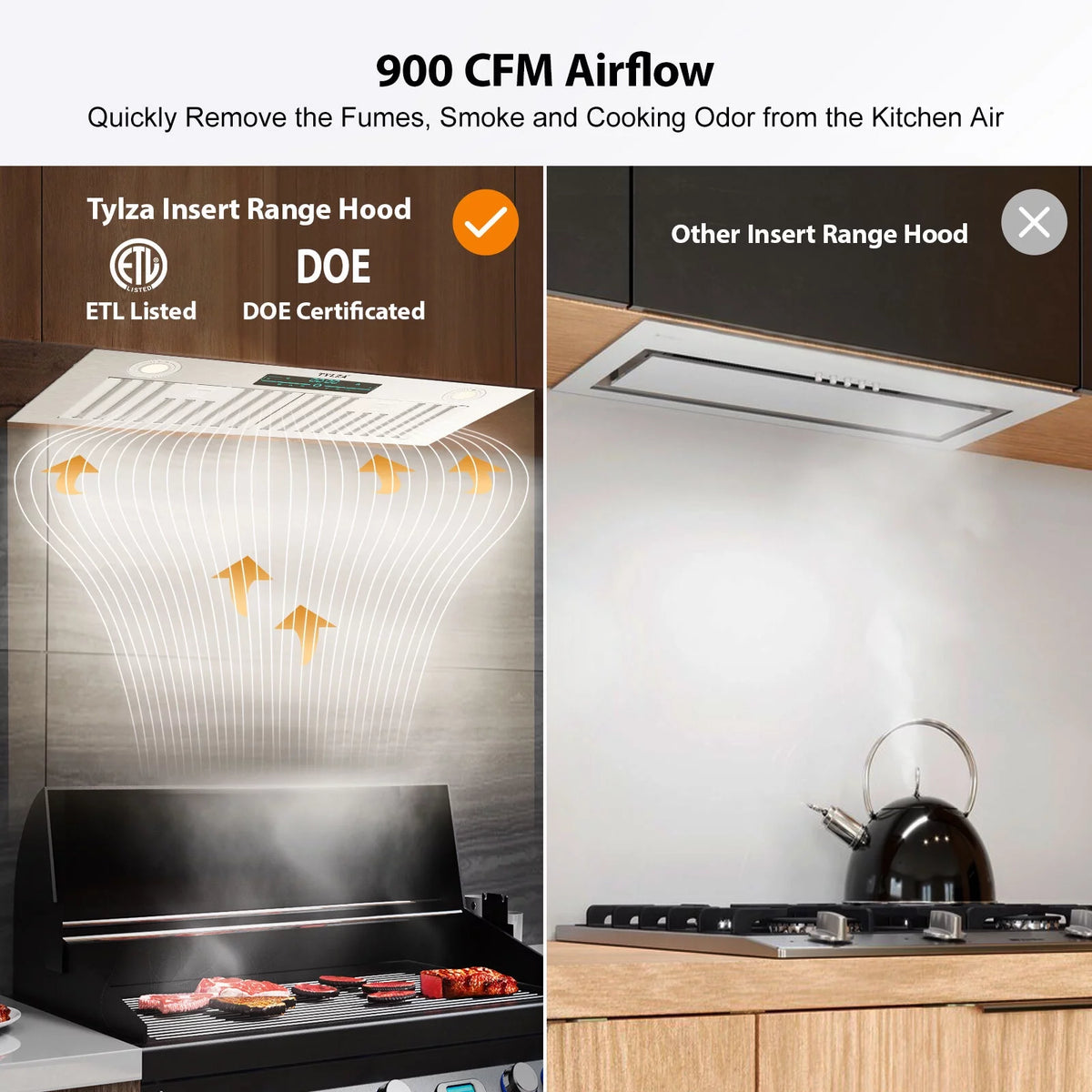 Under Cabinet Range Hood with 900 CFM S976