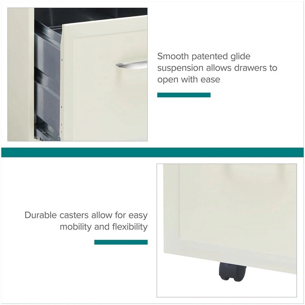 2 Drawer Steel Mobile File Cabinet P610144
