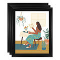 Black 16"x 20" Poster Frame Set of 3 Z9646