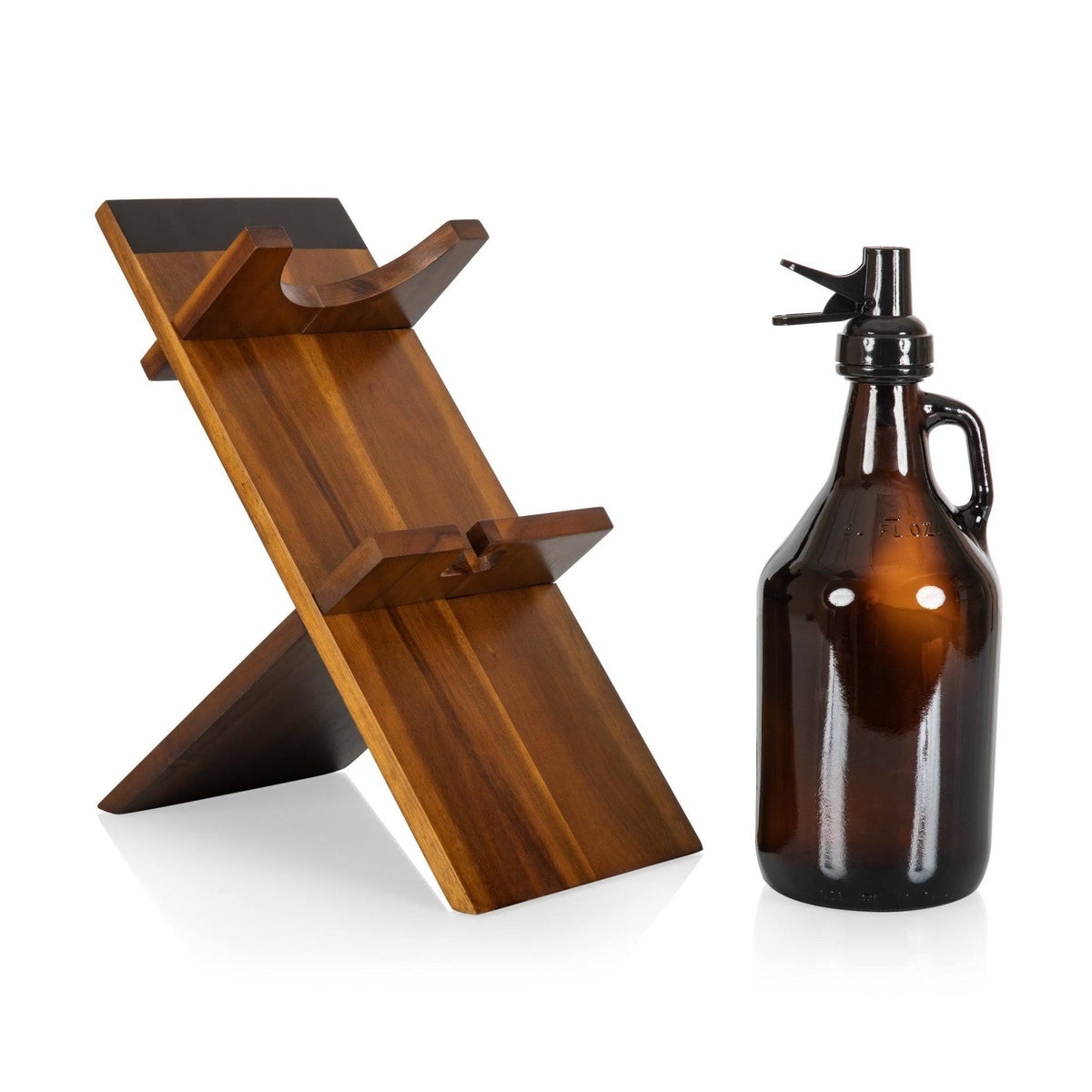 Growler Stand with 64oz Glass Growler C52613