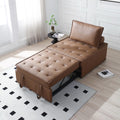 Faux Leather Ottoman Sofa Bed F702499