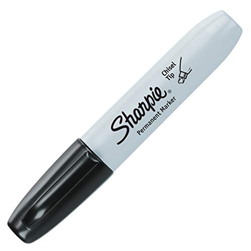 Black Chisel Tip Permanent Markers 2 Count D66468