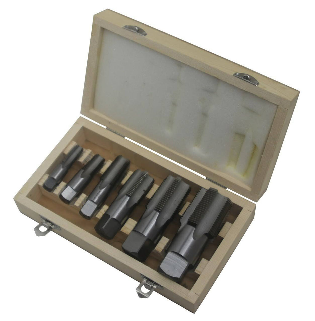 6 Piece High Speed Steel NPT Pipe Tap Set U4943