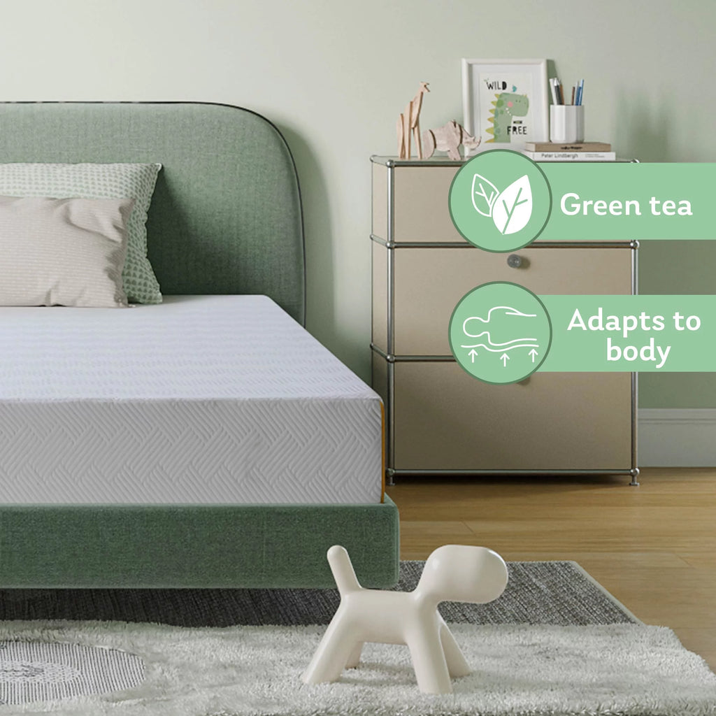 Black 8 inch Twin Size Gel Memory Foam Mattress D8931