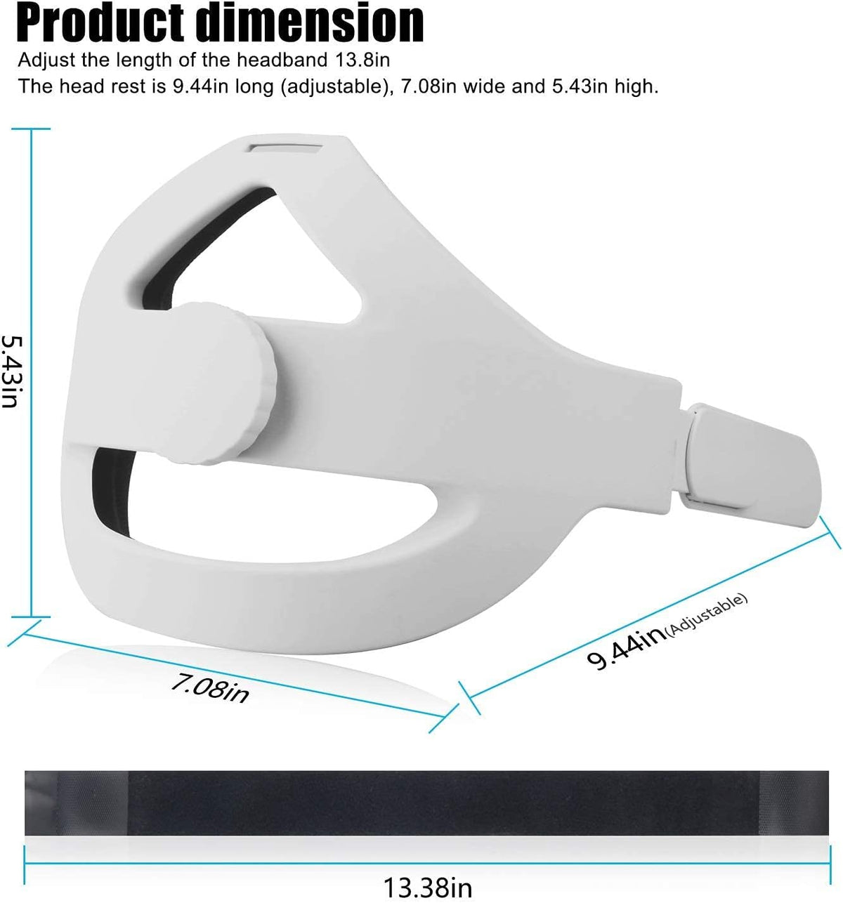 Head Strap with Case Travel, Face Pad, Controller Grips Cover D49681