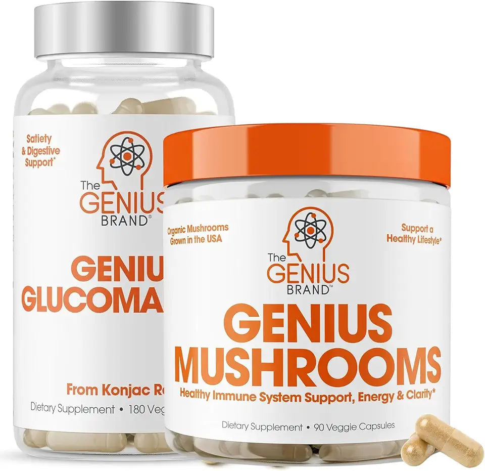 Glucomannan Fiber Capsules & Mushroom Supplement S6851