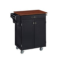 Solid Wood Cuisine Cart with Cherry Top K329