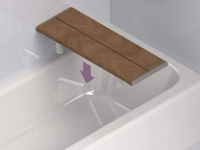 Matte Black Bath Bench U1917